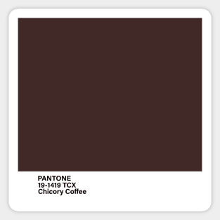 PANTONE 19-1419 TCX Chicory Coffee Sticker